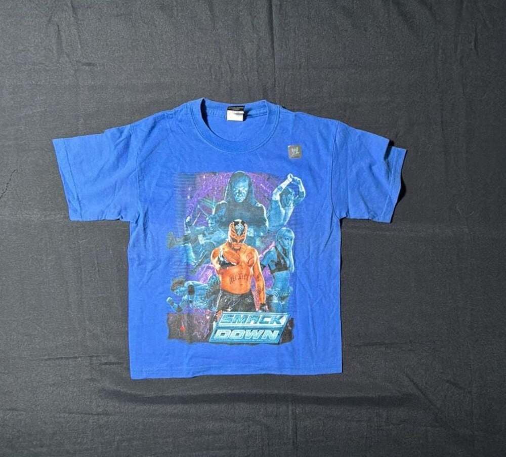Vintage WWE Smackdown Superstars Graphic T-Shirt Kids Size 6-8